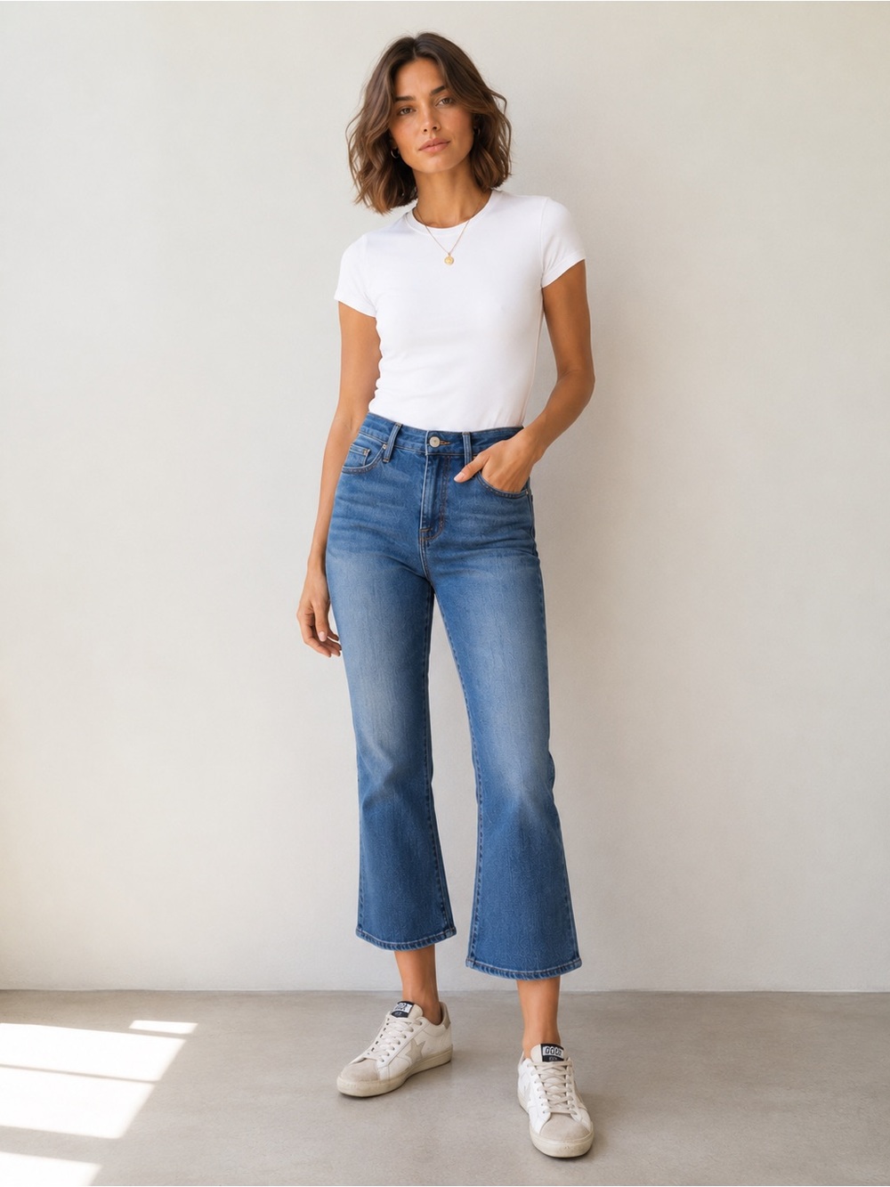 FRAME Le Crop Mini Boot Jeans Size 29 High Rise Cropped Flare Stretch Designer